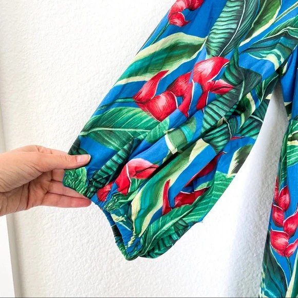 Anthropologie FARM Rio Dream Garden Midi Dress - Picture 7 of 10